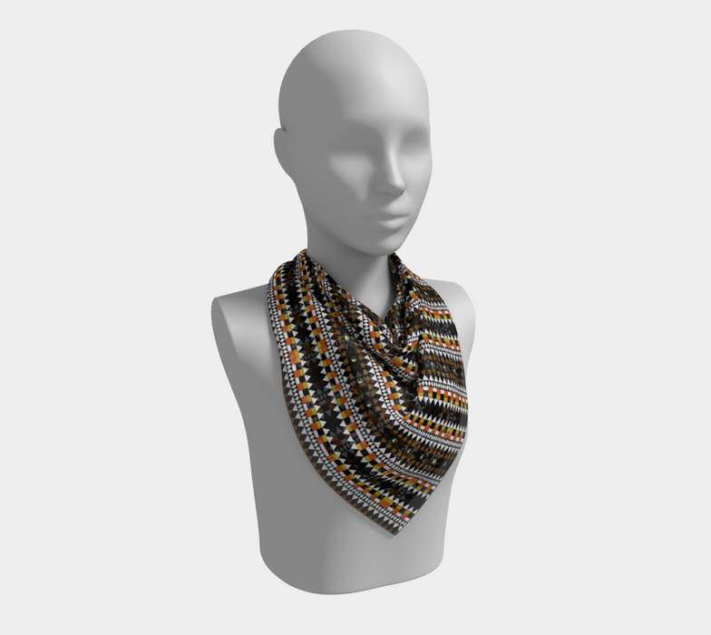 Fulani's Desire Square Silk Scarf