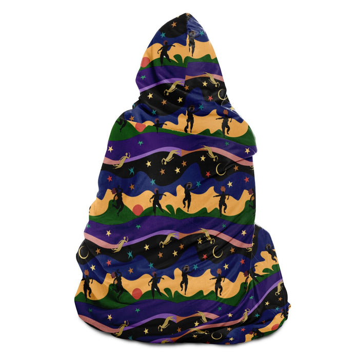 Autumn Dancers Hooded Blanket