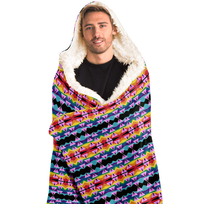 Retro Ghey Hooded Blanket