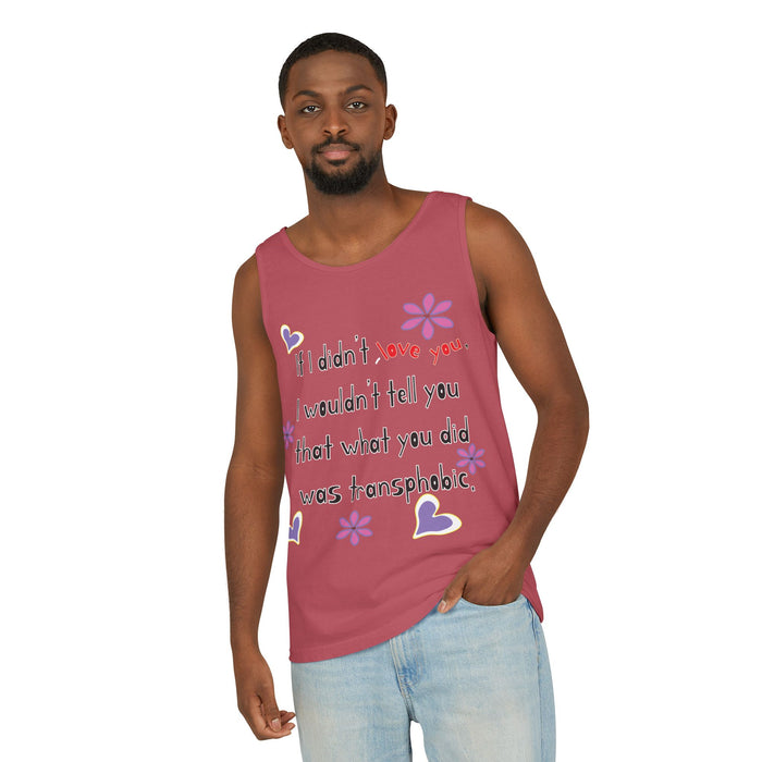 Love Wins (Anti-Transphobia) Cotton Tank Top