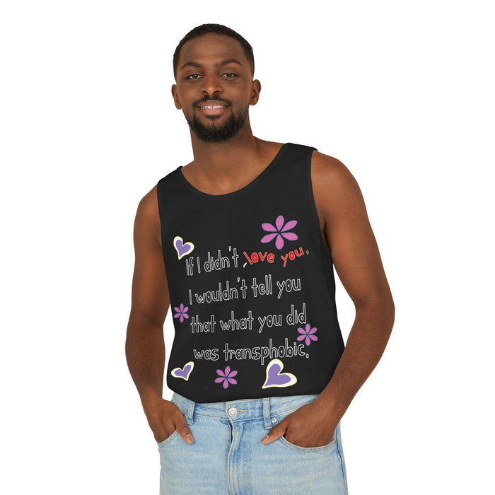 Love Wins (Anti-Transphobia) Cotton Tank Top