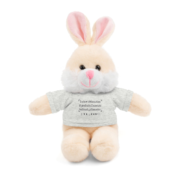 Eschew Obfuscation Stuffed Animal  - Small