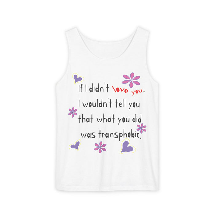 Love Wins (Anti-Transphobia) Cotton Tank Top