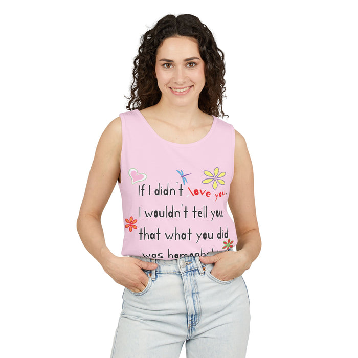 Love Wins (Anti-Homophobia) Cotton Tank Top