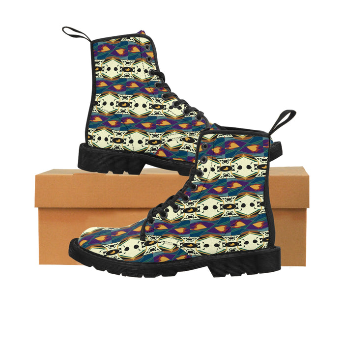 Spider Granma's Love Village Canvas Boots