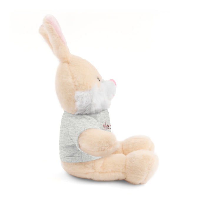 White People End Racism Stuffed Animal - Small