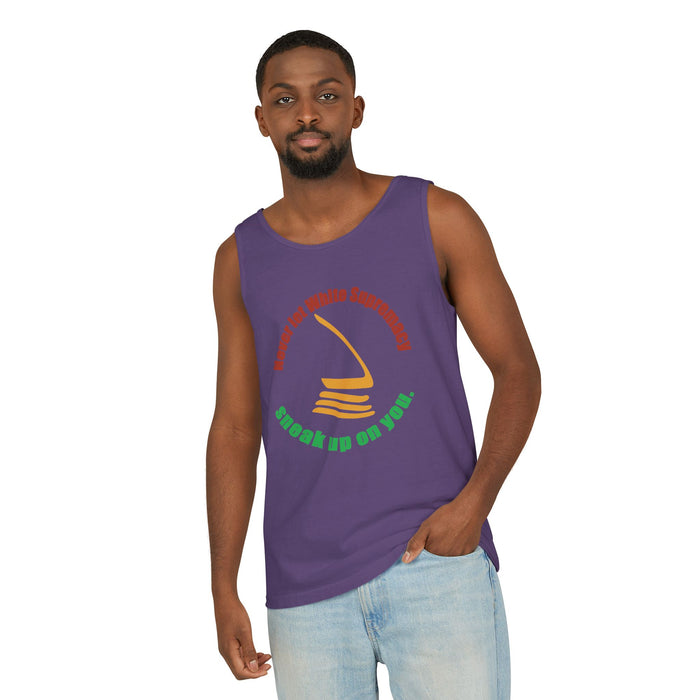 Never Let White Supremacy Sneak Up On You Cotton Tank Top