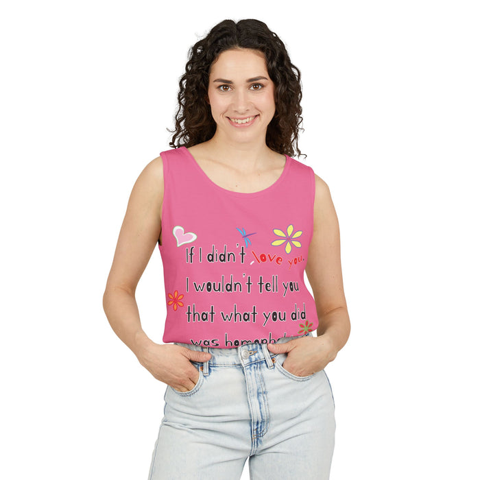 Love Wins (Anti-Homophobia) Cotton Tank Top