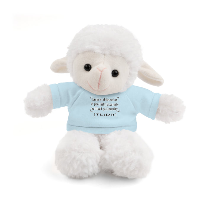 Eschew Obfuscation Stuffed Animal  - Small