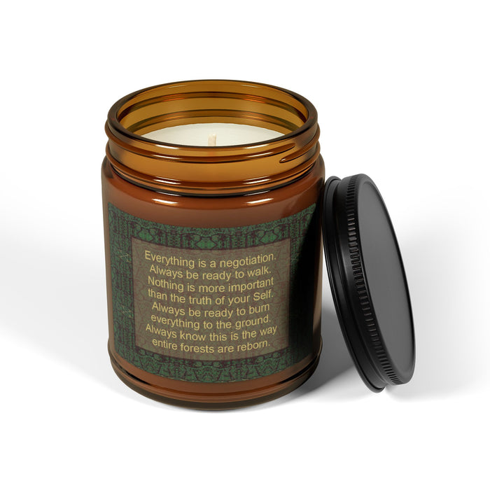 Everything is a negotiation Soy Candle (Multi-Size, Amber Jar)