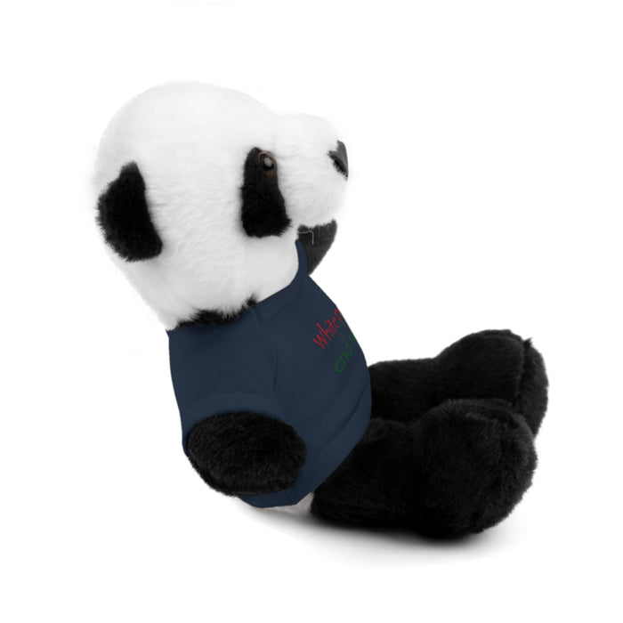 White People End Racism Stuffed Animal - Small