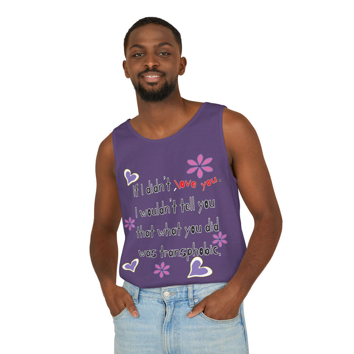 Love Wins (Anti-Transphobia) Cotton Tank Top