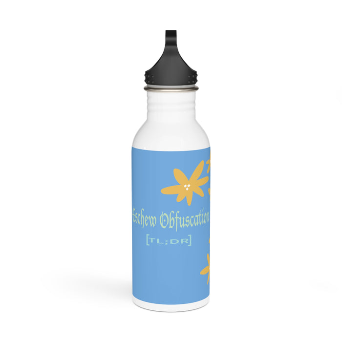 Eschew Obfuscation [TL;DR] Stainless Steel Water Bottle