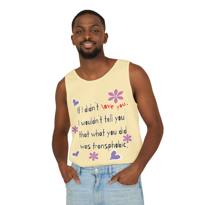 Love Wins (Anti-Transphobia) Cotton Tank Top