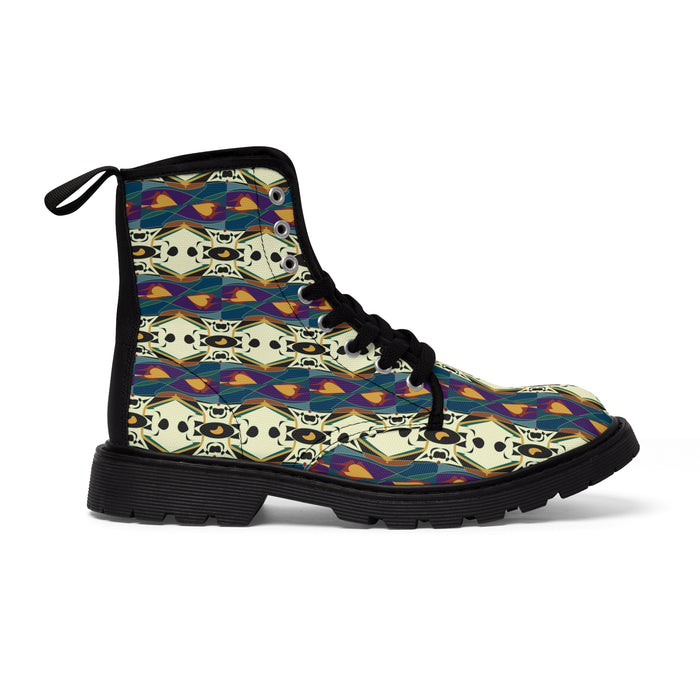 Spider Granma's Love Village Canvas Boots