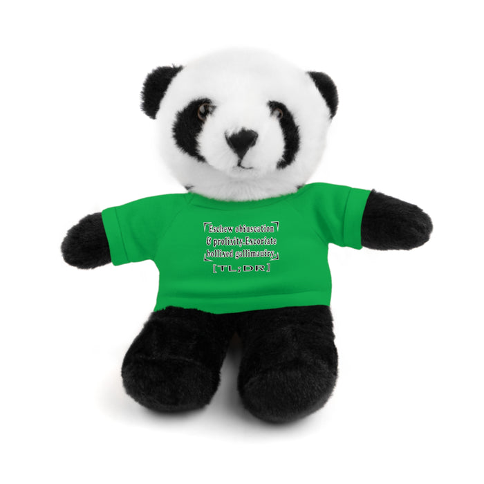 Eschew Obfuscation Stuffed Animal  - Small