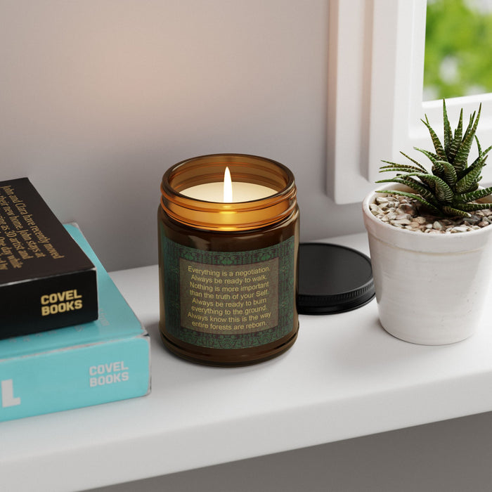 Everything is a negotiation Soy Candle (Multi-Size, Amber Jar)