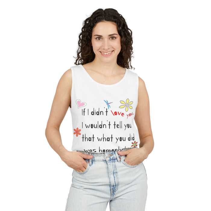 Love Wins (Anti-Homophobia) Cotton Tank Top