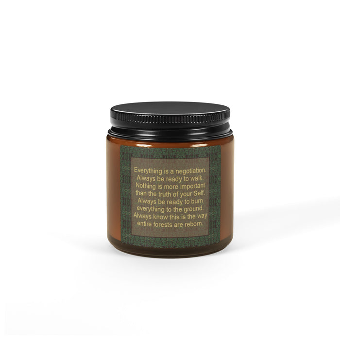 Everything is a negotiation Soy Candle (Multi-Size, Amber Jar)