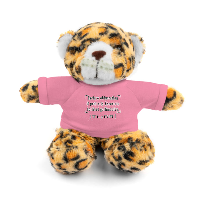 Eschew Obfuscation Stuffed Animal  - Small