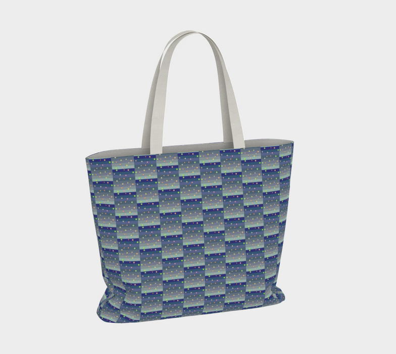 Winter Star Basket Market Tote