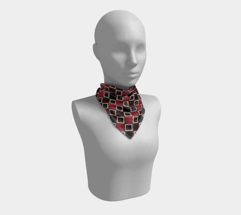 Garabato Pathways Square Silk Scarf