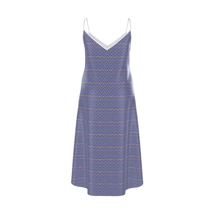 Lavender Love Silk Slip Dress