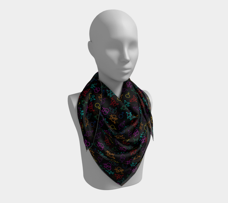 Come As You Are Square Silk Scarf