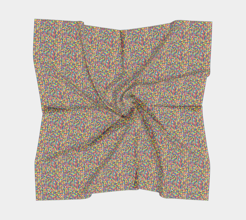 Confetti The Rainbow Square Silk Scarf