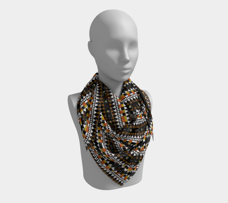 Fulani's Desire Square Silk Scarf