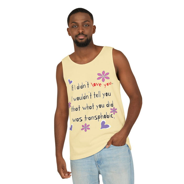 Love Wins (Anti-Transphobia) Cotton Tank Top