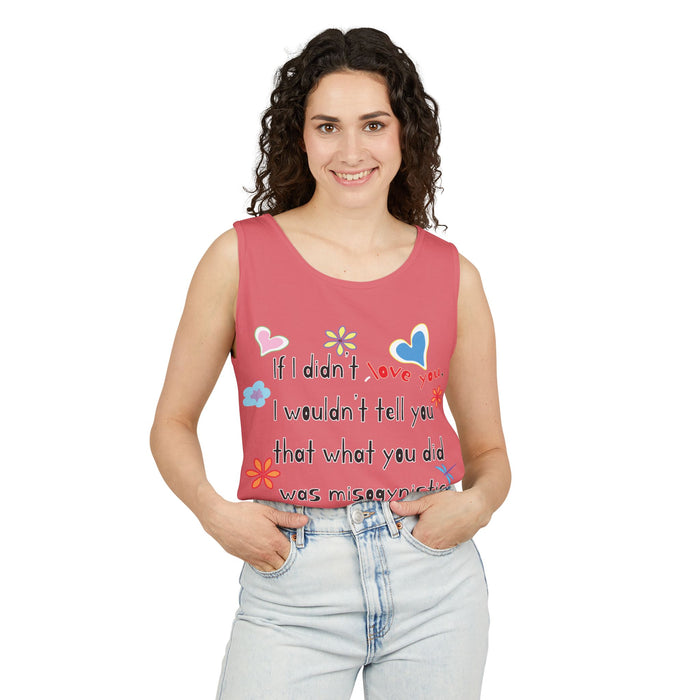 Love Wins (Anti-Misogyny) Cotton Tank Top