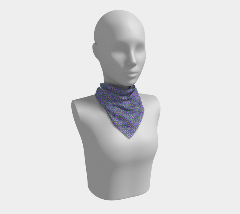 Lavender Love Square Silk Scarf