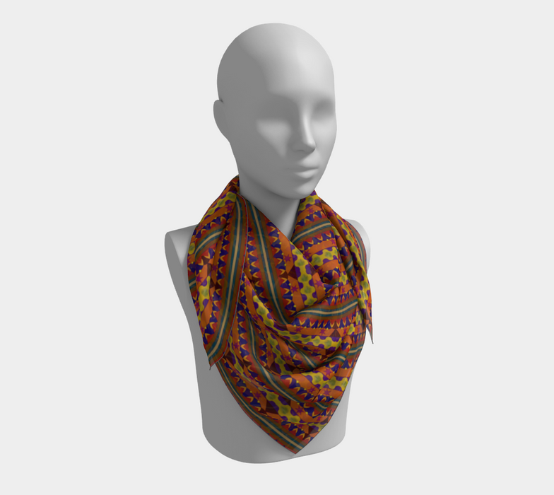 Kujichagulia Square Silk Scarf