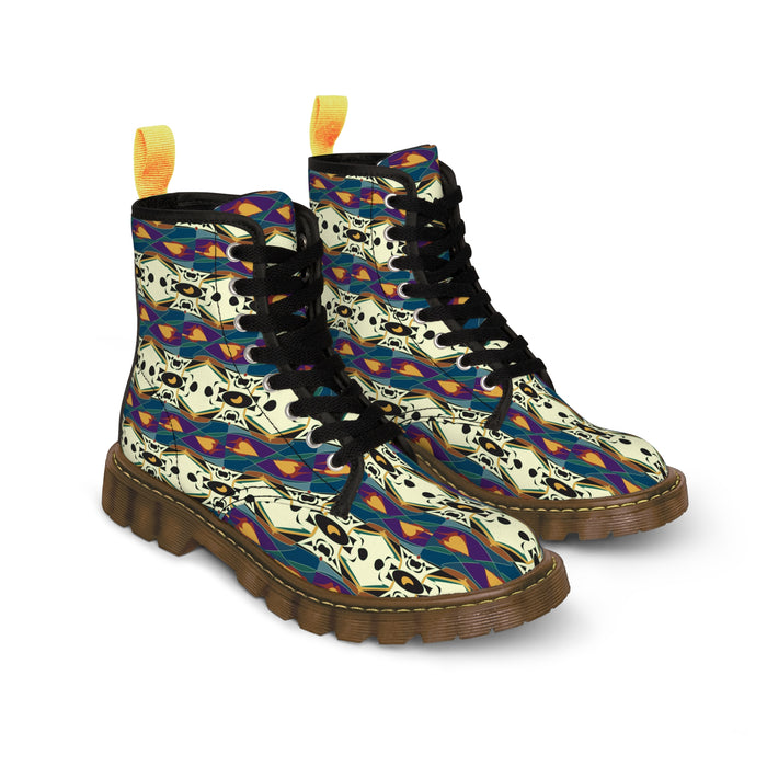 Spider Granma's Love Village Canvas Boots