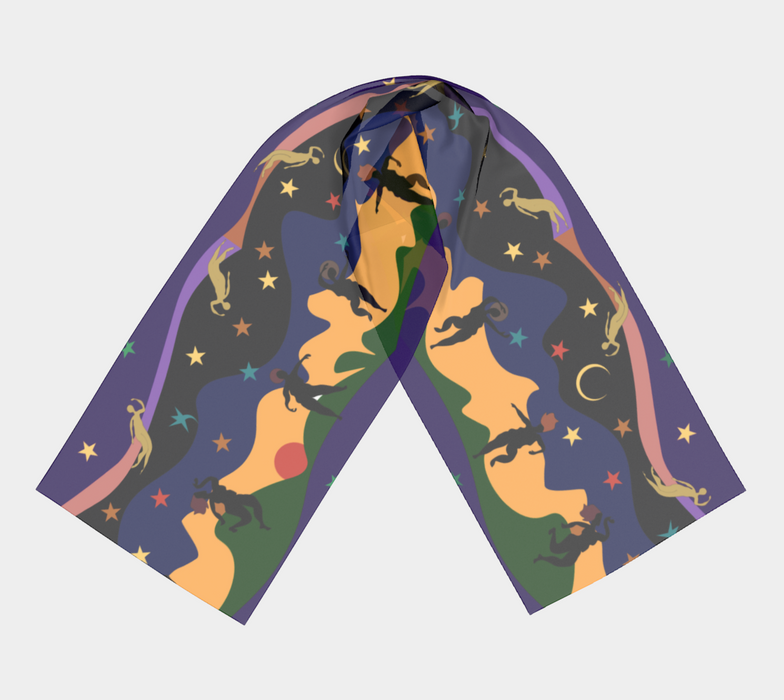 Autumn Dancers Silk Scarf