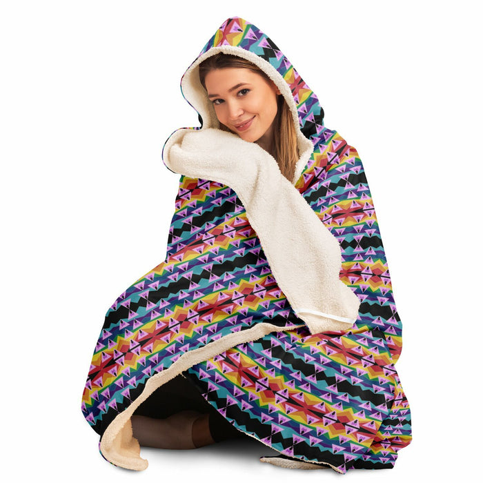 Retro Ghey Hooded Blanket