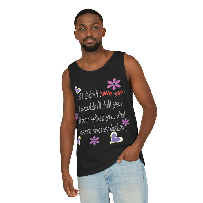 Love Wins (Anti-Transphobia) Cotton Tank Top