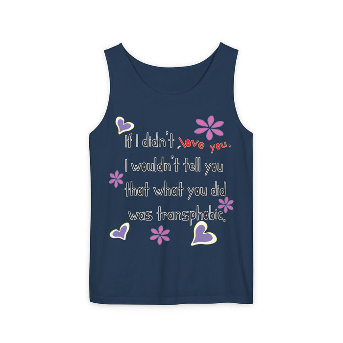 Love Wins (Anti-Transphobia) Cotton Tank Top