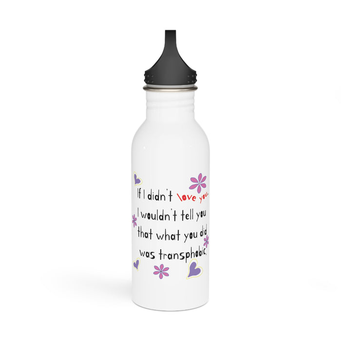 Love Wins | Anti-Transphobia Stainless Steel Water Bottle