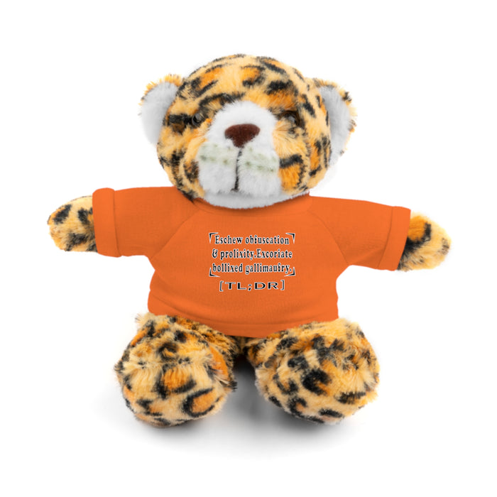 Eschew Obfuscation Stuffed Animal  - Small