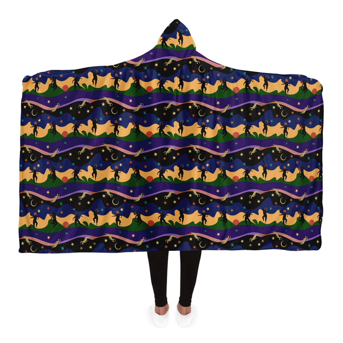 Autumn Dancers Hooded Blanket