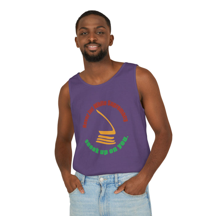 Never Let White Supremacy Sneak Up On You Cotton Tank Top