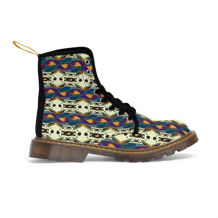 Spider Granma's Love Village Canvas Boots