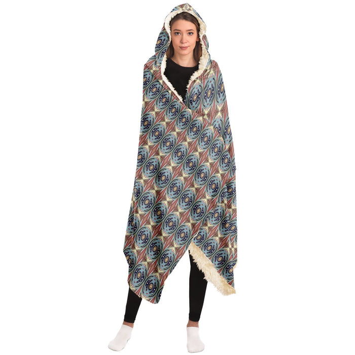 Exit The Cosmic Egg Hooded Blanket