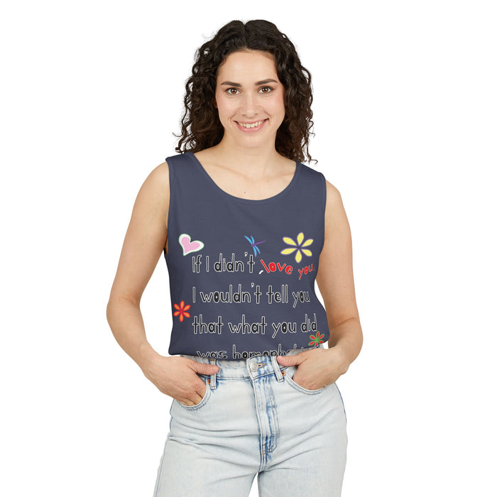 Love Wins (Anti-Homophobia) Cotton Tank Top