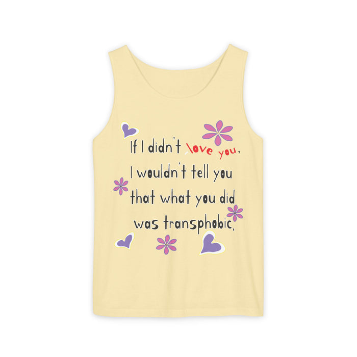 Love Wins (Anti-Transphobia) Cotton Tank Top