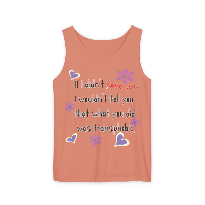 Love Wins (Anti-Transphobia) Cotton Tank Top