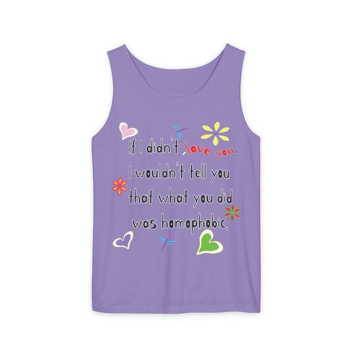 Love Wins (Anti-Homophobia) Cotton Tank Top