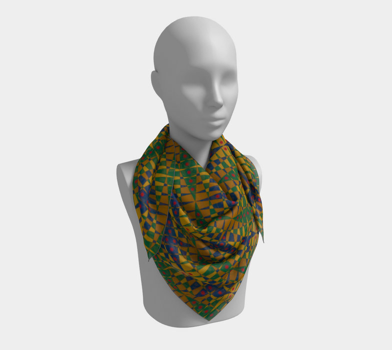 Pitti Pat To Market Square Silk Scarf